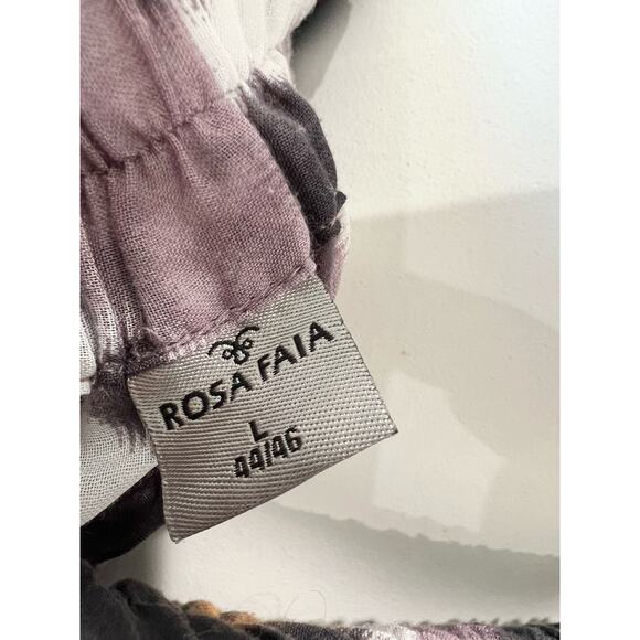 Rosa Faia Mago Purple Black Long Beach Coverup Cover Up Maxi Dress Halter M/L - Picture 6 of 6